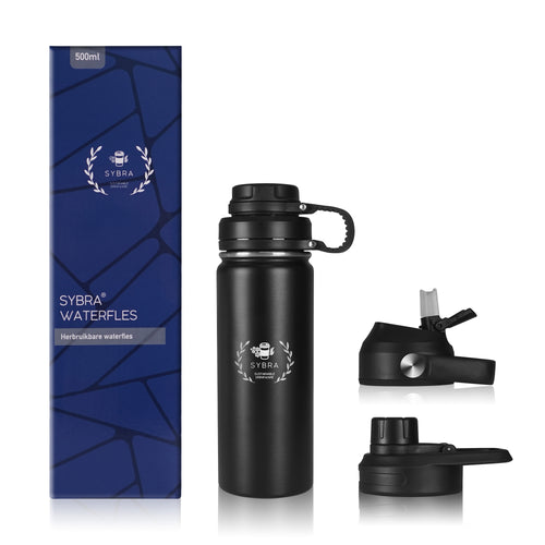 RVS waterfles 500 en 1000 ml
