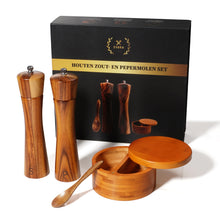 Afbeelding in Gallery-weergave laden, Houten Peper- & Zoutmolen set