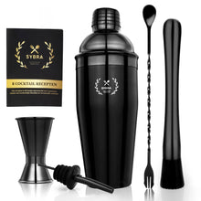 Afbeelding in Gallery-weergave laden, Cocktailshaker set zwart