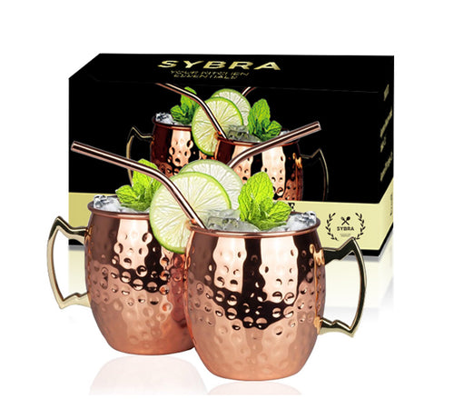 Koperkleurige Moscow Mule bekers