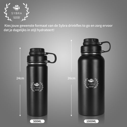 Waterfles 500ml / 1000ml