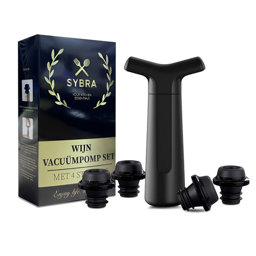 Wijn vacuümpomp set met stoppers