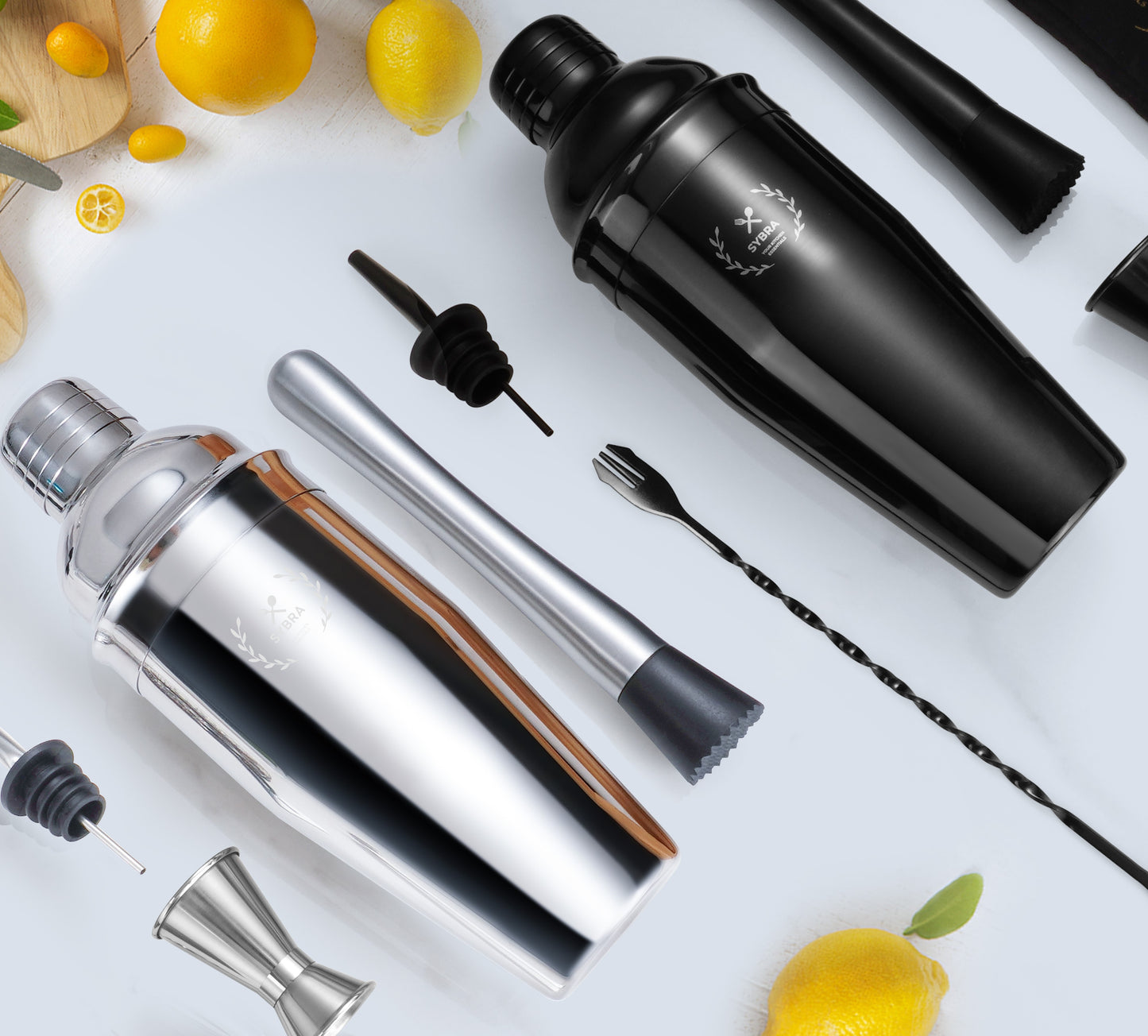 Cocktailshaker set zwart