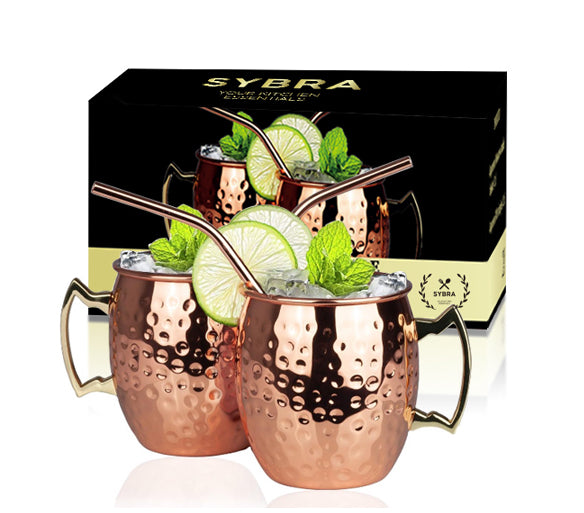Koperkleurige Moscow Mule bekers